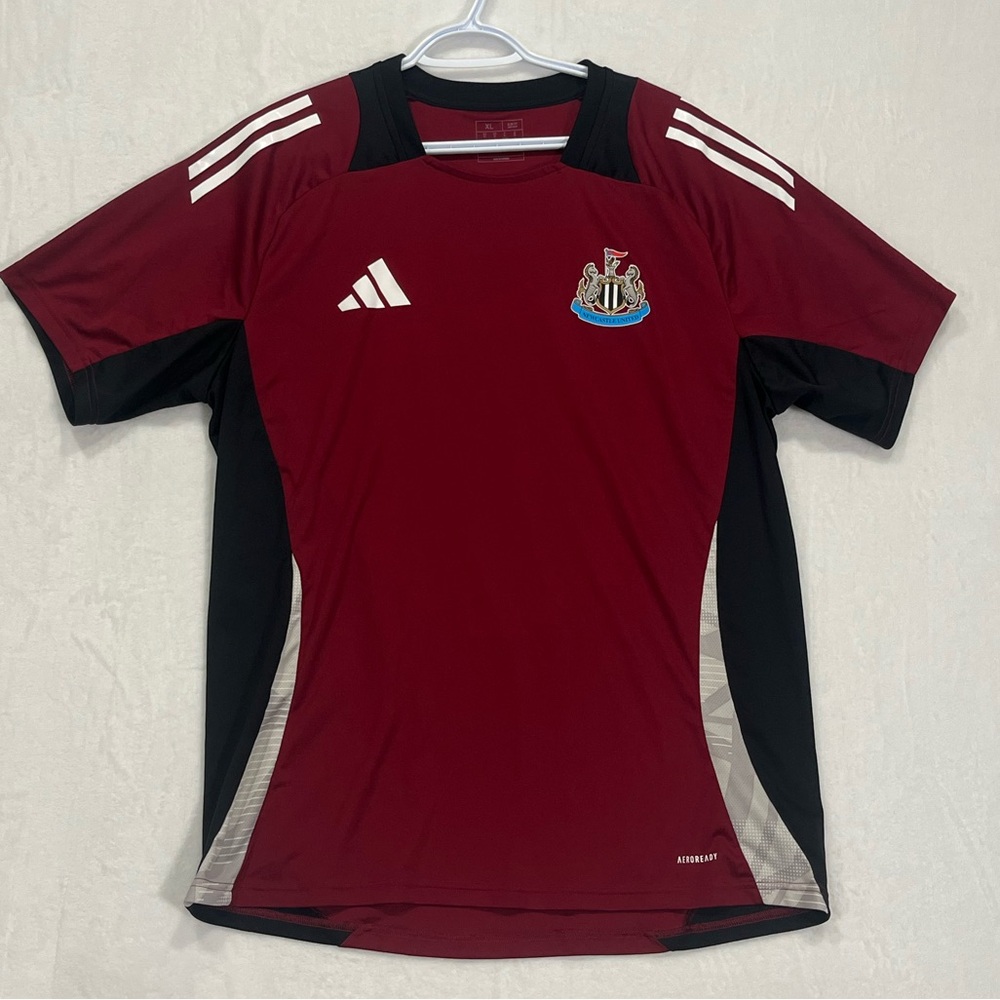 adidas Newcastle United Training Shirt 2024/25 Burgundy Jersey Men's XL